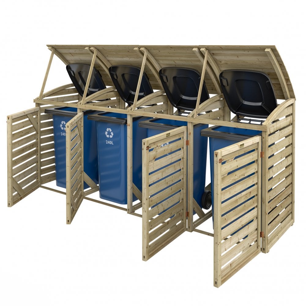 Classic Quadruple Bin Store — view 3