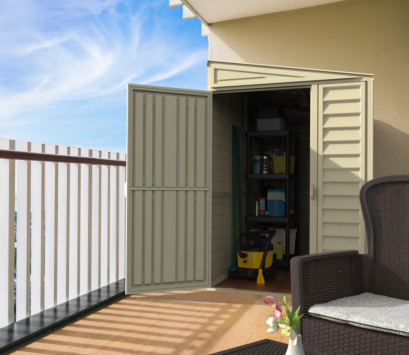 Duramax 4 x 8 ft Lean To Sidemate Plastic Shed — view 5