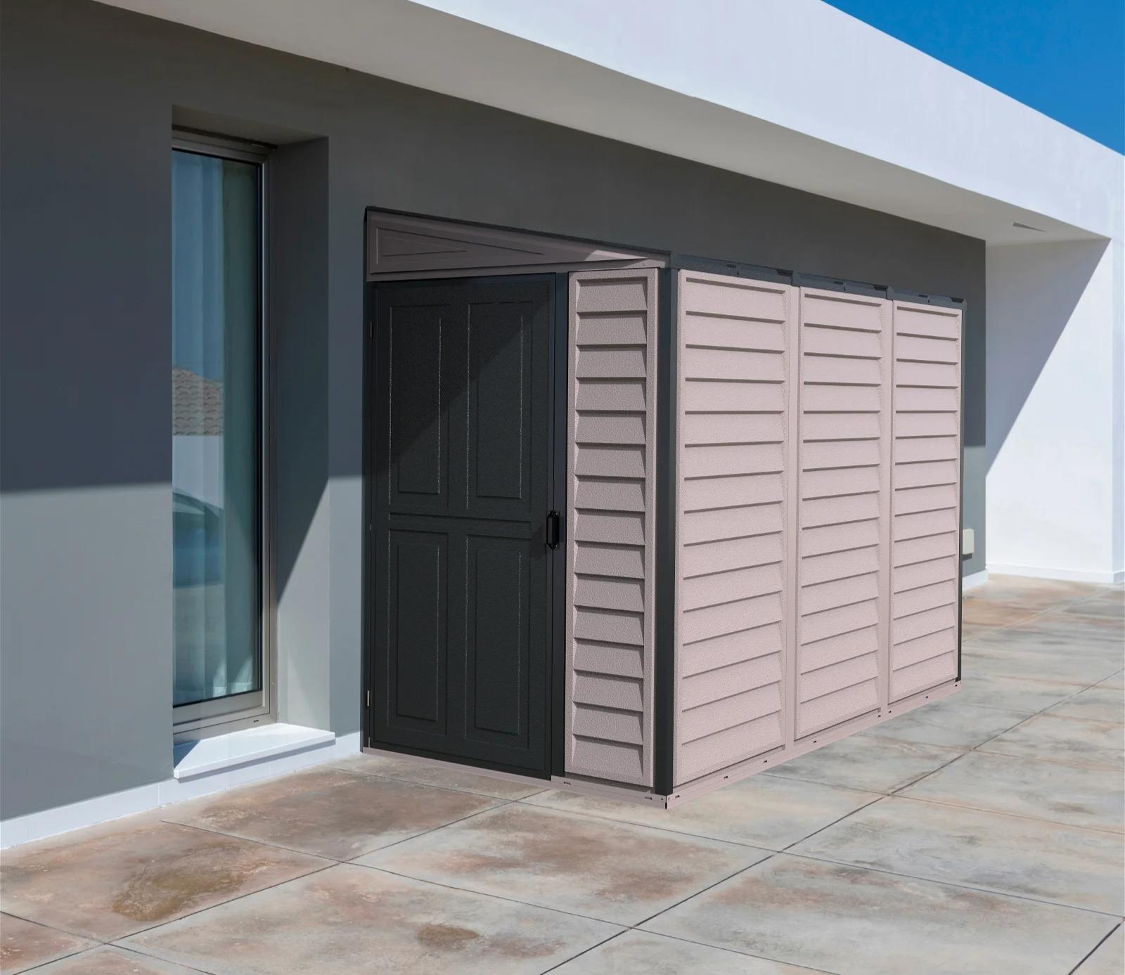 Duramax 4 x 8 ft Lean To Sidemate Plus Plastic Shed — alternate view