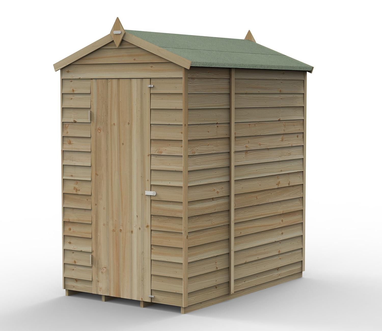 Forest 4 x 6 ft Overlap Security Shed — view 3