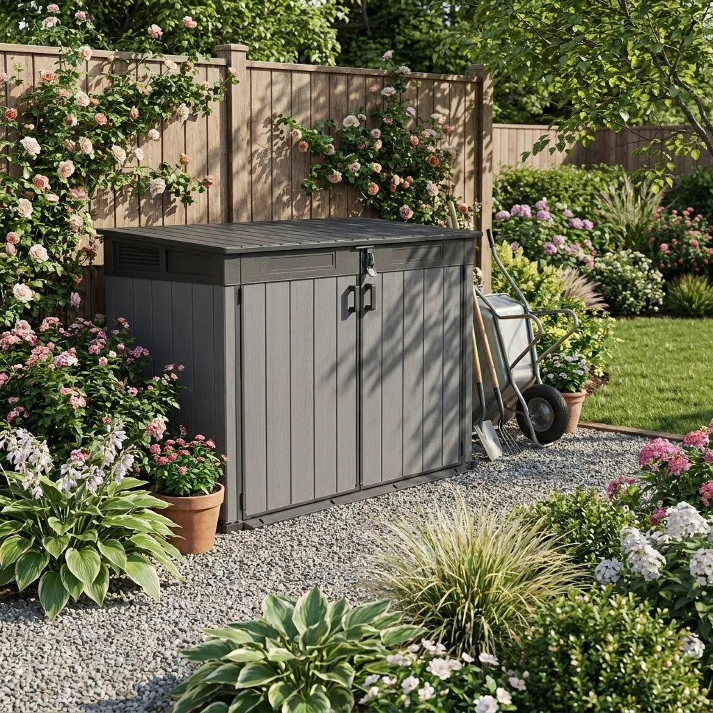 Keter 4x2 Cortina Alto Heavy Duty Vertical Shed Dark Grey — view 2