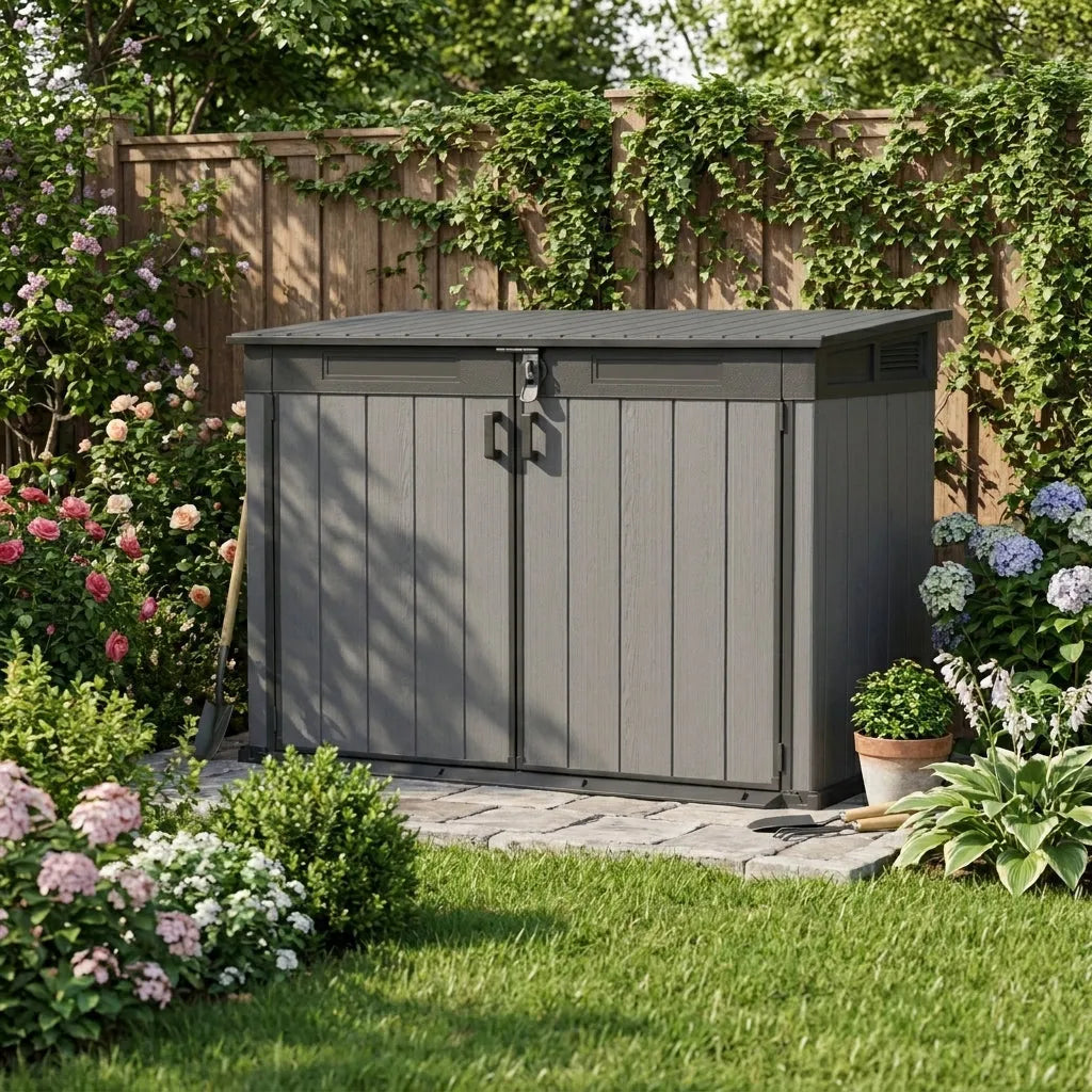 Keter 4x2 Cortina Alto Heavy Duty Vertical Shed Dark Grey — view 3