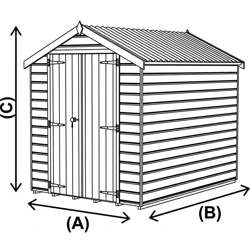 Keter 6x4 Manor Plastic Pent Garden Storage Shed Beige — view 5