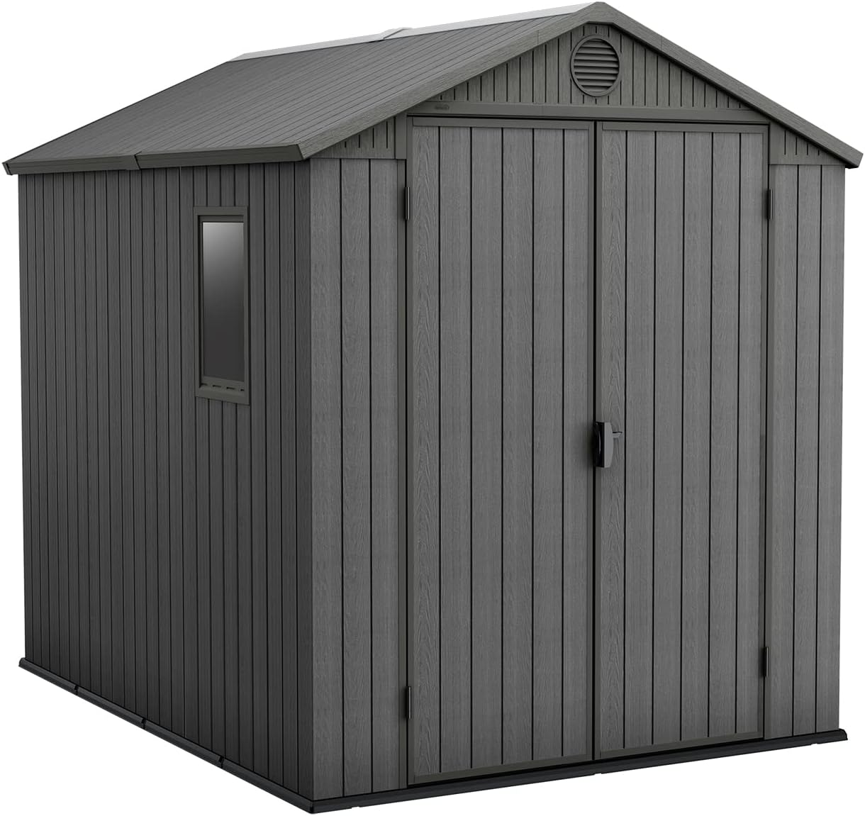 Keter Darwin 6x8ft Apex Garden Shed – Grey