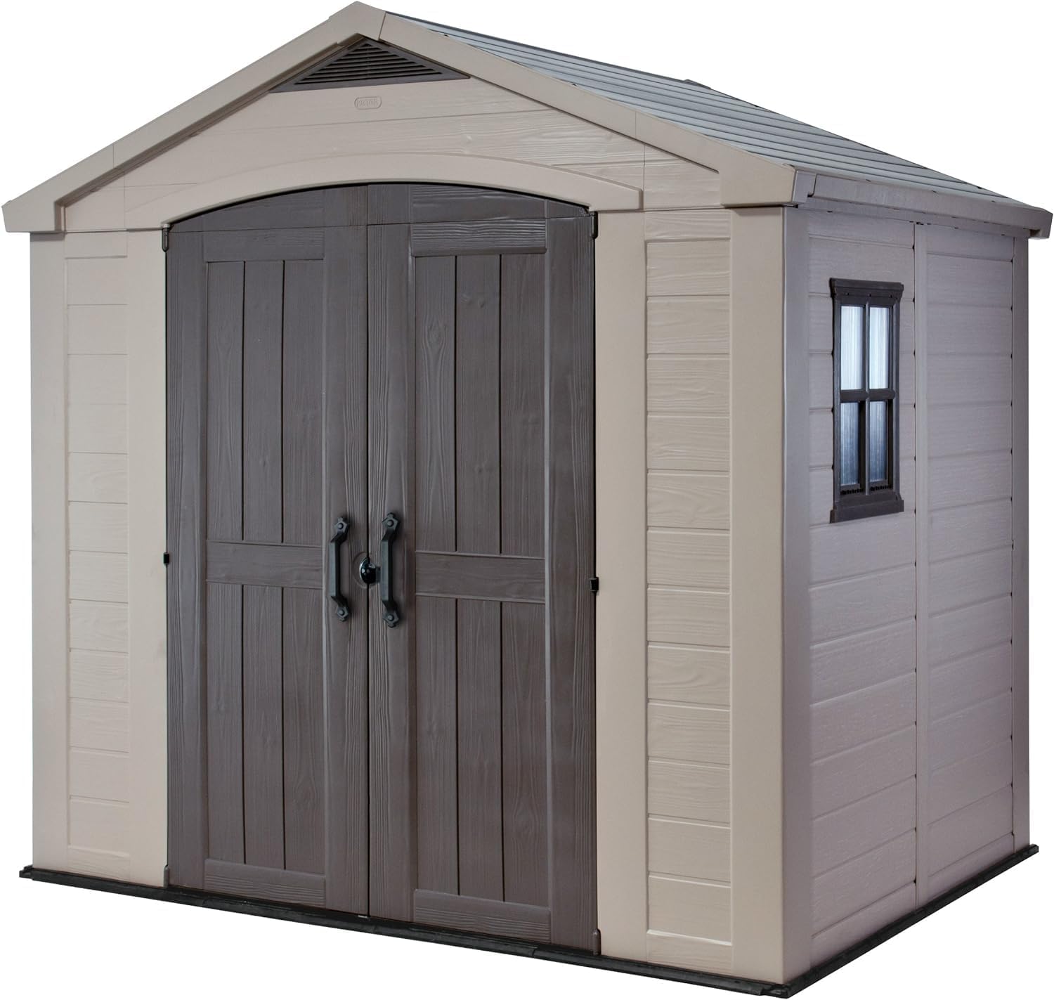 Keter Factor 8x6ft Outdoor Storage Shed – Beige