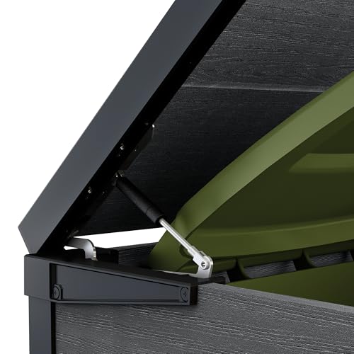 Keter Hideaway Bin Storage Unit | Fits 2 x 240L Wheelie Bins | Evotech Wood-Look Finish | Weatherproof & Maintenance-Free | Steel & Aluminium Frame | Expandable with Add-On Units — view 6
