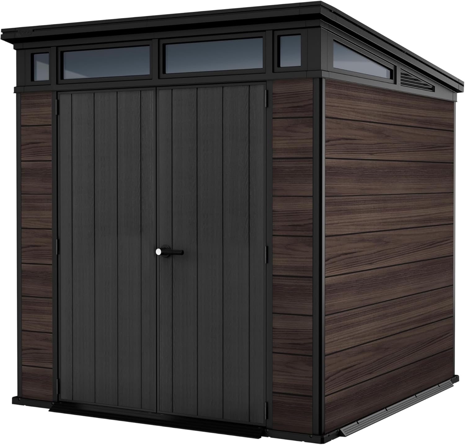 Keter Signature 7x7ft Pent Shed – Rosewood