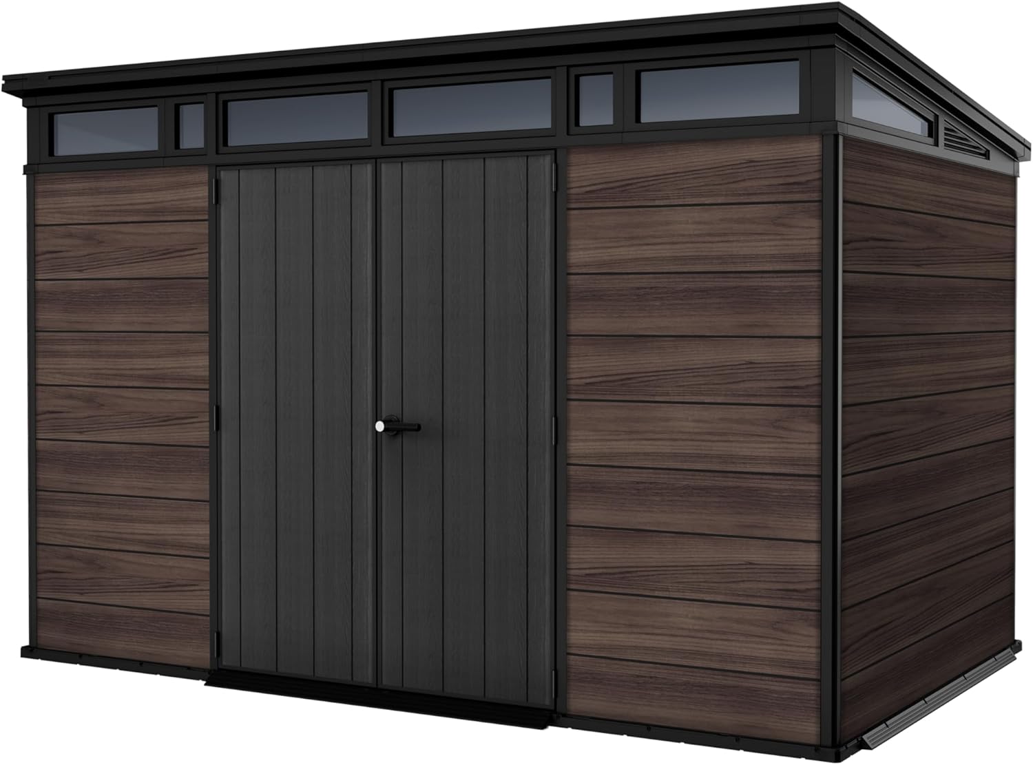 Keter Signature Pent 11x7ft Garden Shed – Rosewood