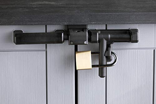 Keter Store It Out Nova Outdoor Garden Furniture Storage Shed Light Grey with Dark Grey Lid | Fade Free | All Weather Resistant | Safe and Secure | Zero Maintenance | 5 year Warranty — view 3