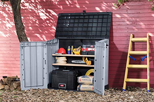 Keter Store It Out Nova Storage Shed – Light Grey — alternate view