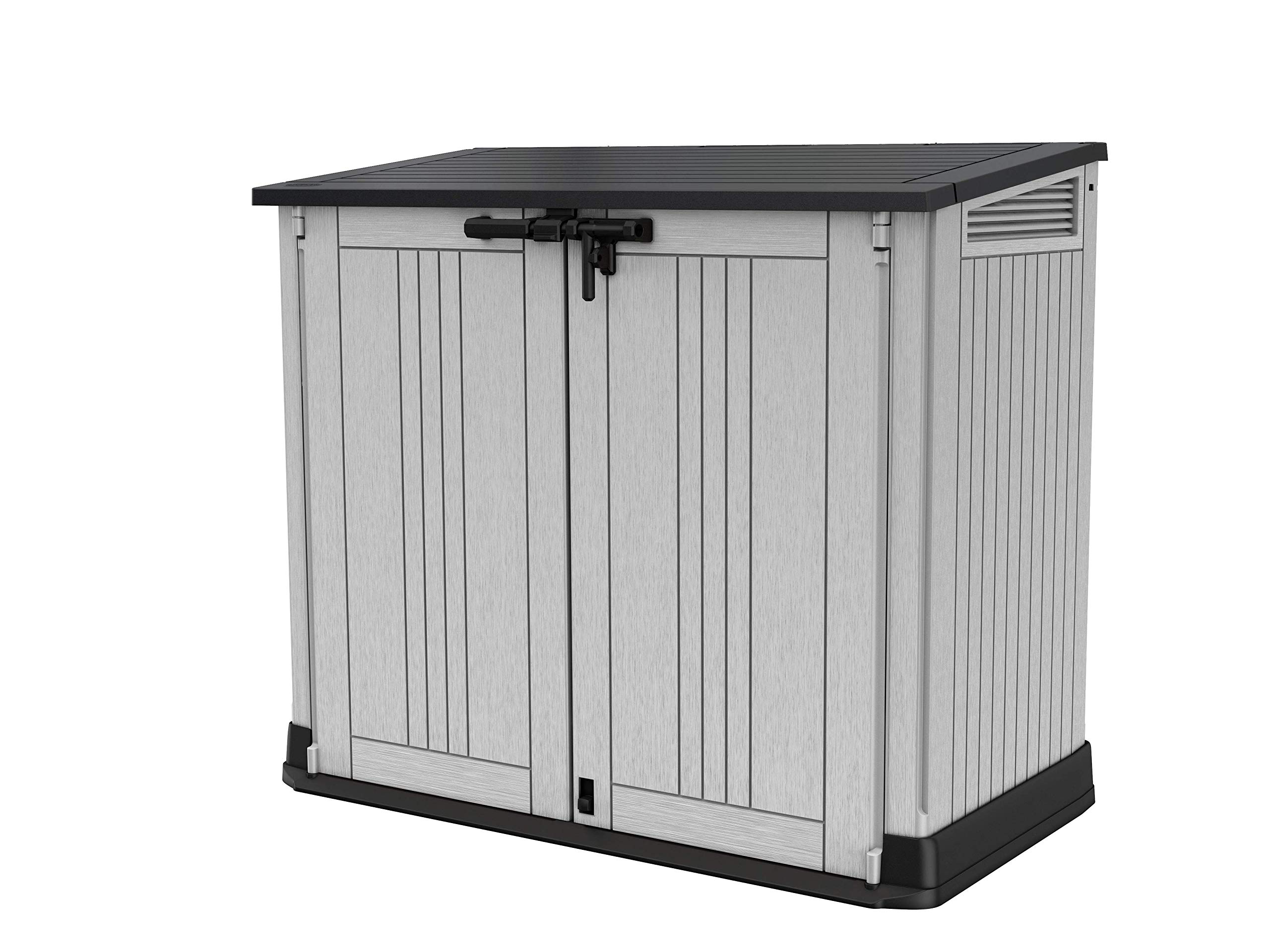 Keter Store It Out Nova Outdoor Garden Furniture Storage Shed Light Grey with Dark Grey Lid | Fade Free | All Weather Resistant | Safe and Secure | Zero Maintenance | 5 year Warranty — view 6