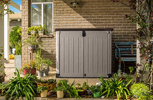 Keter Store It Out Pro Storage Shed – Beige & Brown — alternate view