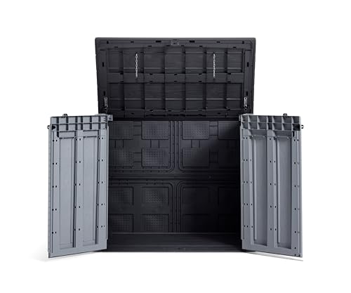 Keter Store It Out Pro Outdoor Garden Furniture Storage Shed Grey| Fade Free | All Weather Resistant | Safe and Secure | Zero Maintenance | 5 year Warranty — view 6