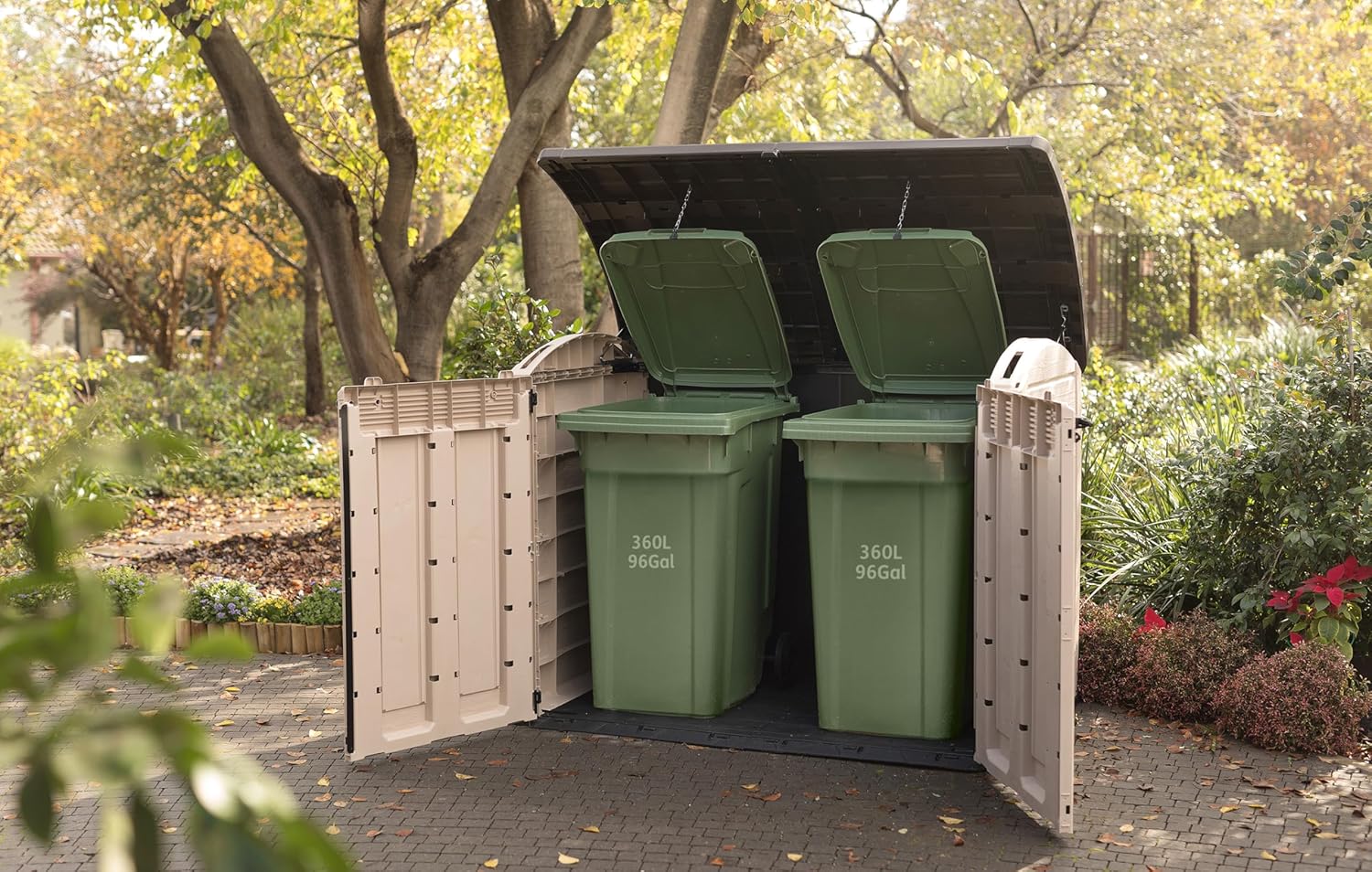 Keter Store It Out Ultra Outdoor Garden Storage Shed, 177 x 113 x 134 cm - Beige and Brown — view 6