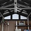 Keter Stronghold Shed 10x8ft – Brown | 18.6m³ Heavy-Duty Outdoor Storage | Steel-Reinforced Evotech Panels | Extra-Wide Doors, Skylights & Ventilation | Weatherproof & Maintenance-Free — view 5