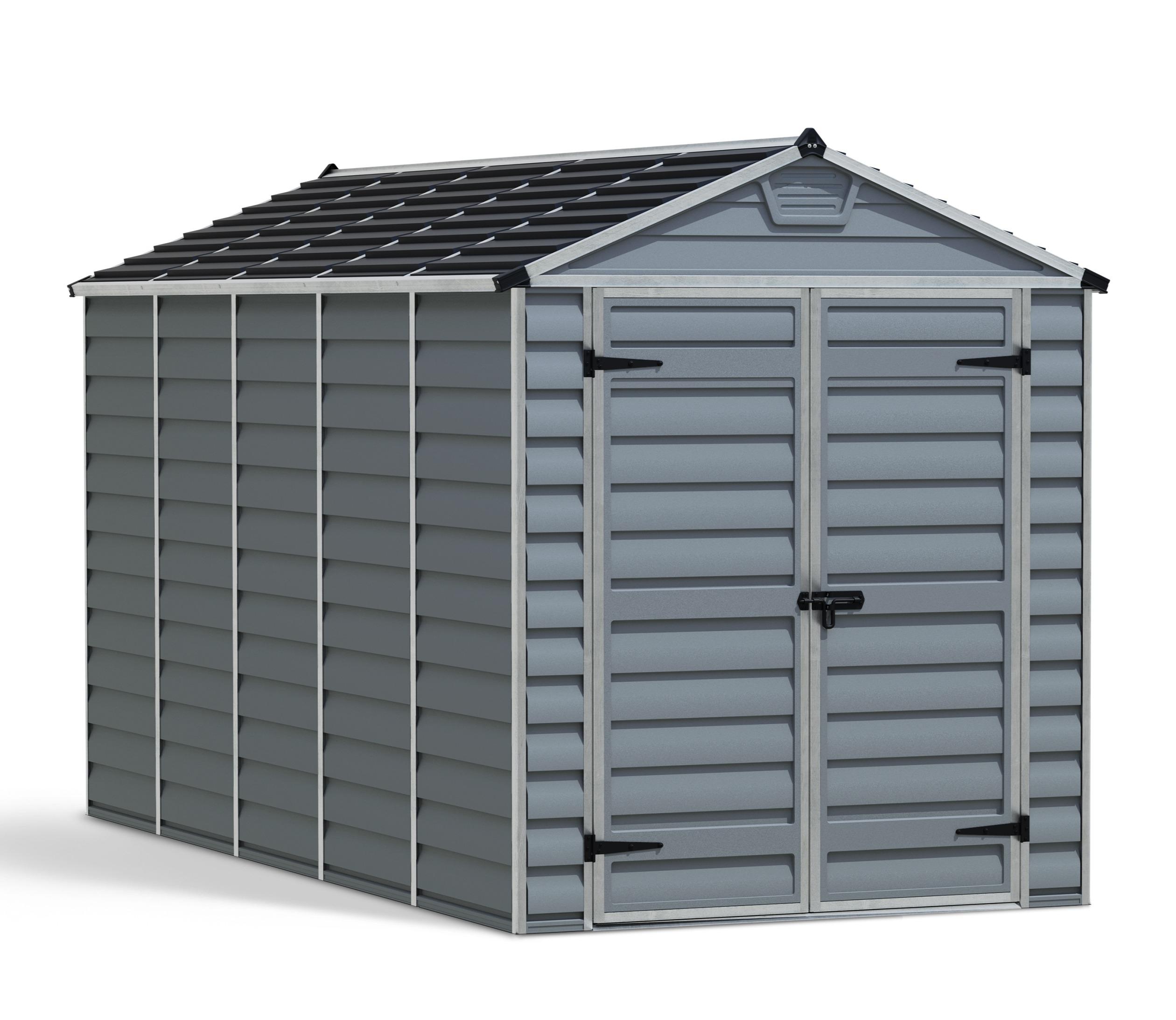 Palram Canopia 6 x 12 ft Skylight Anthracite Polycarbonate Shed — view 4