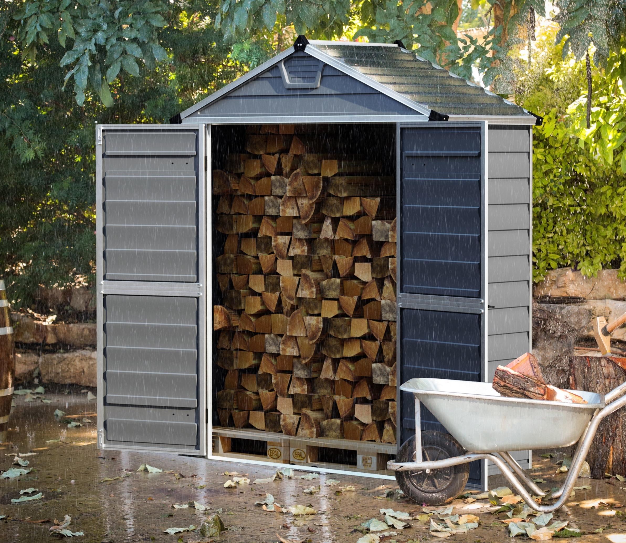 Palram Canopia 6 x 3 ft Skylight Anthracite Polycarbonate Shed — view 5