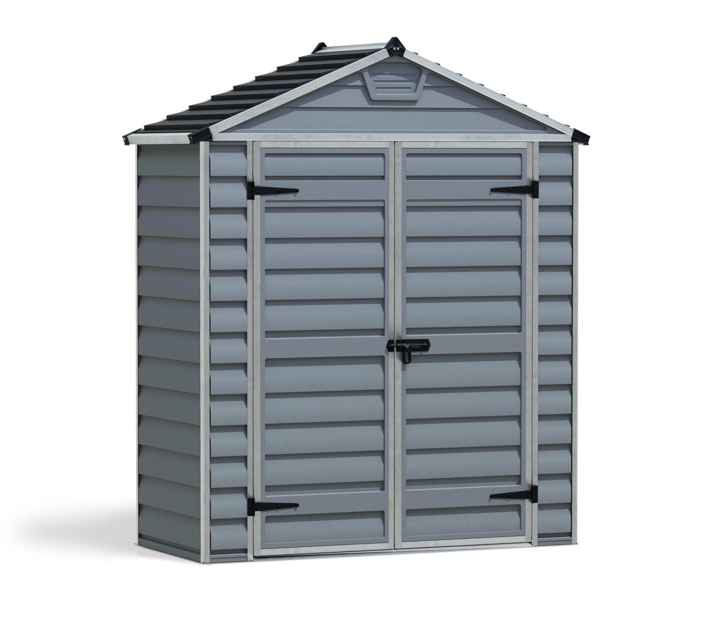 Palram Canopia 6 x 3 ft Skylight Anthracite Polycarbonate Shed — view 6