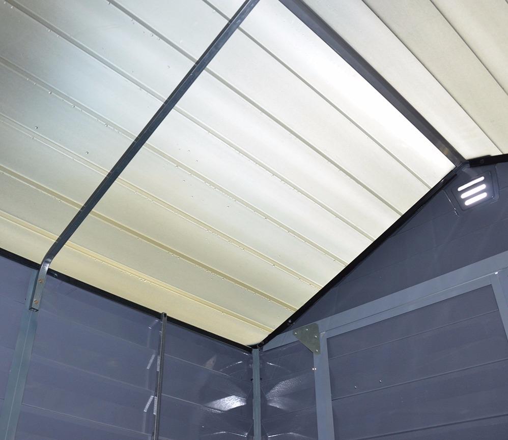 Palram Canopia 6 x 8 ft Skylight Anthracite Polycarbonate Shed — view 7