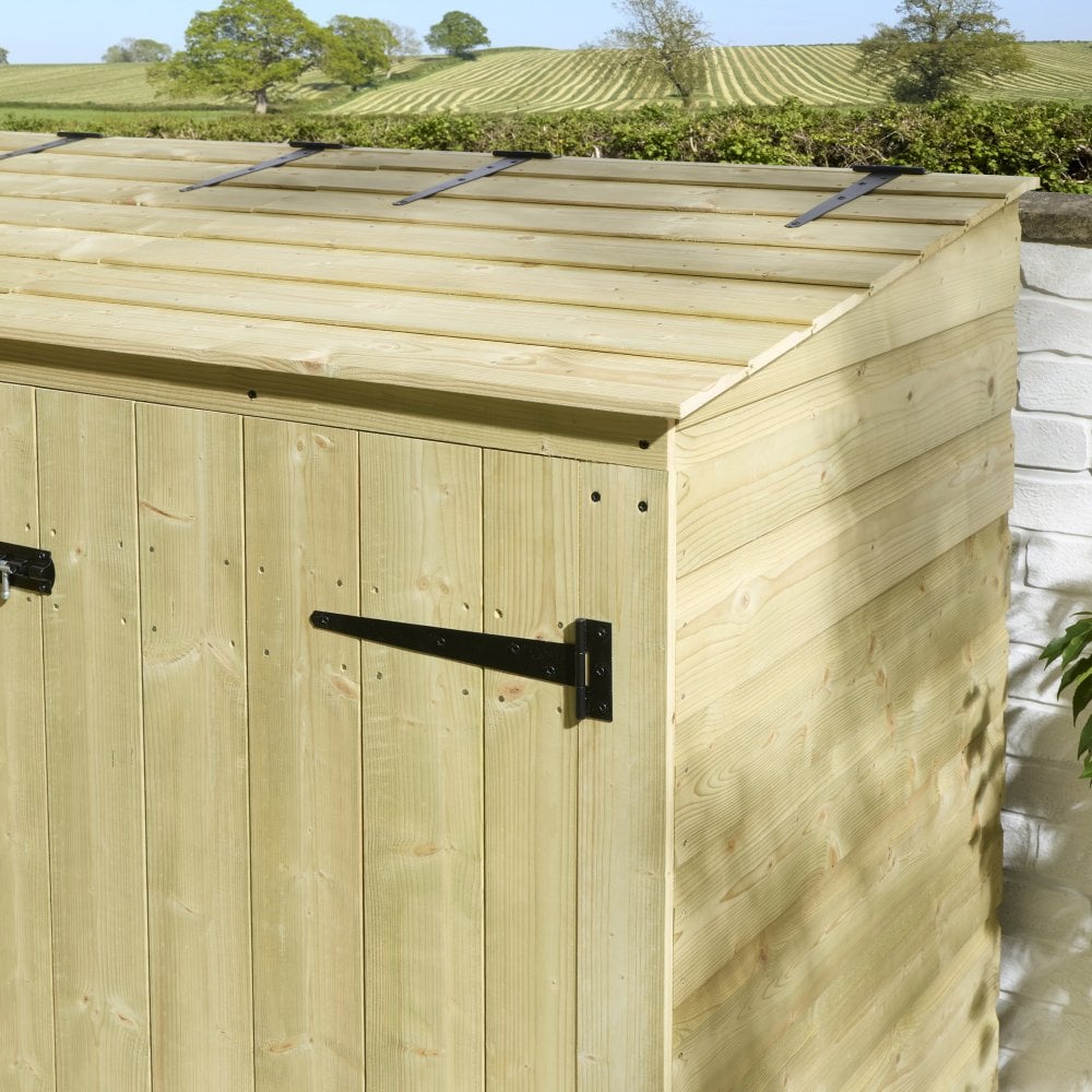 Premier Shiplap Double Bin Store With Box Store — view 6