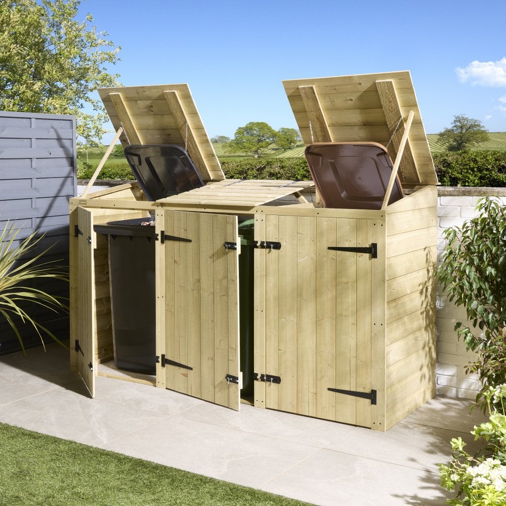 Premier Shiplap Triple Bin Store — main product photo