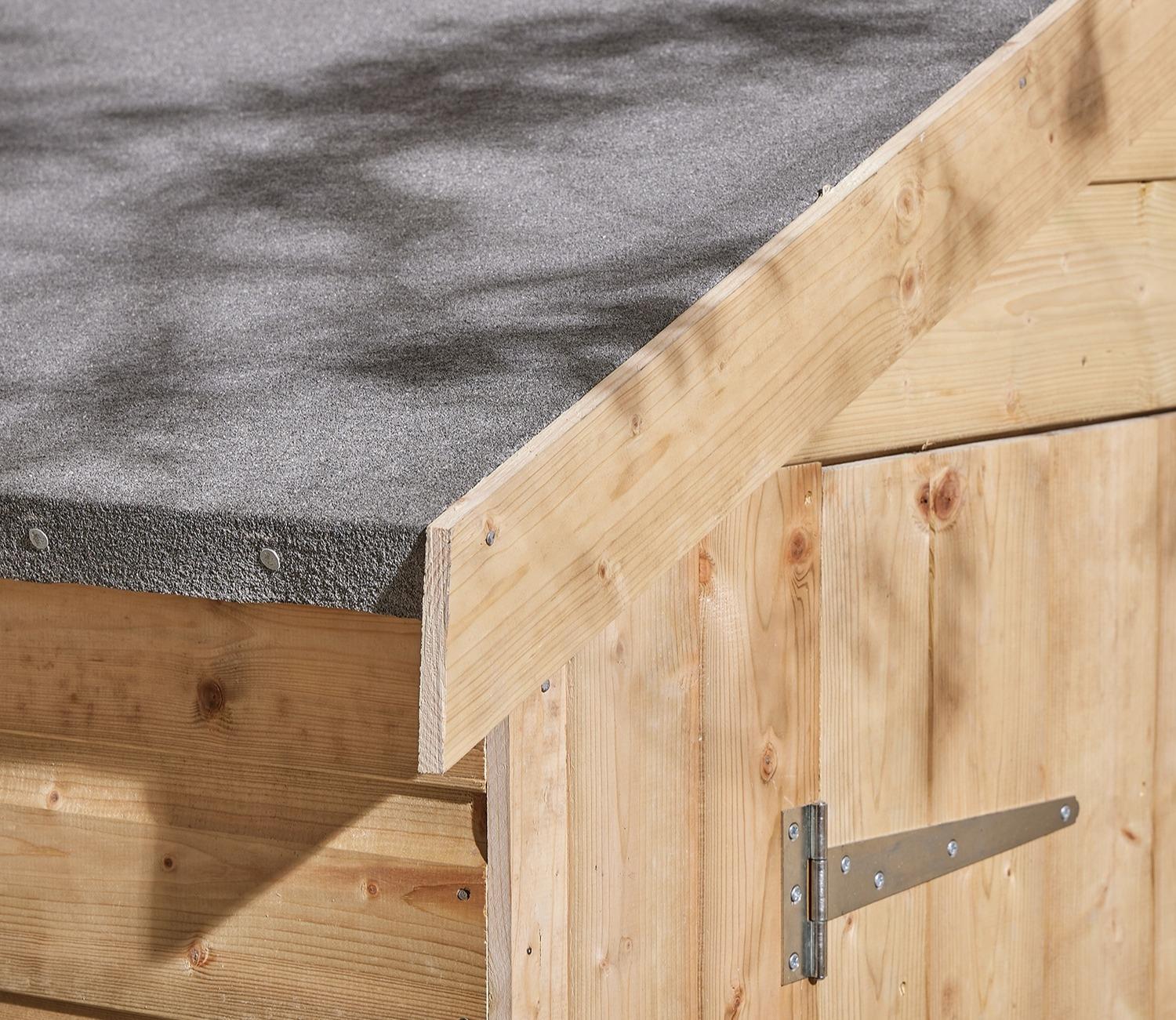 Rowlinson 6 x 8 ft Shiplap Apex Shed — view 6