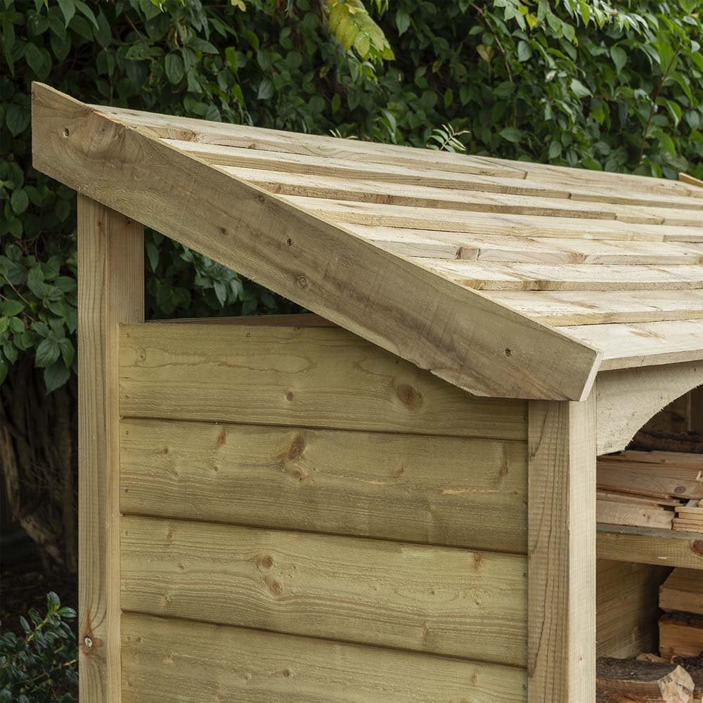 Signature Heritage T&G Tall Double Log Store — view 4