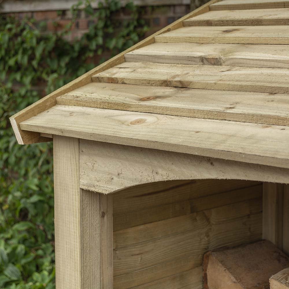 Signature Heritage T&G Tall Double Log Store — view 6
