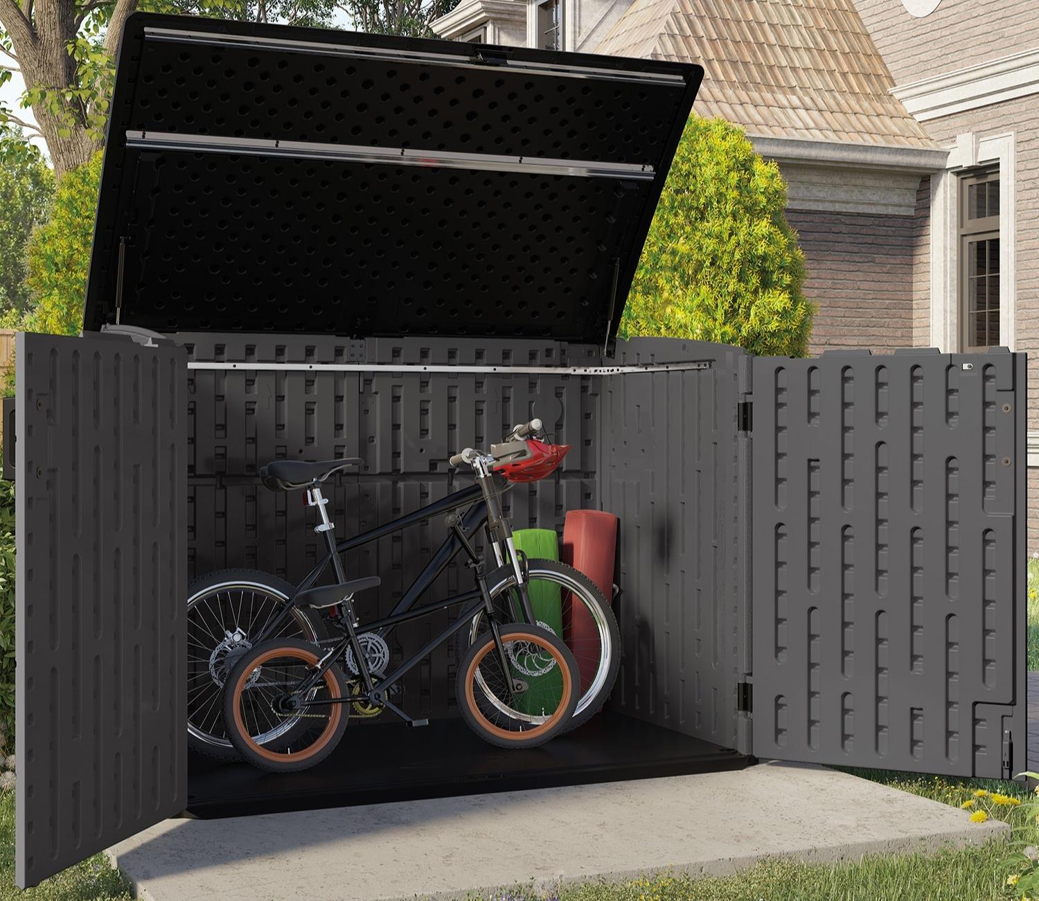 Suncast Moda Stow-Away 6 x 3 ft Storage Shed — alternate view