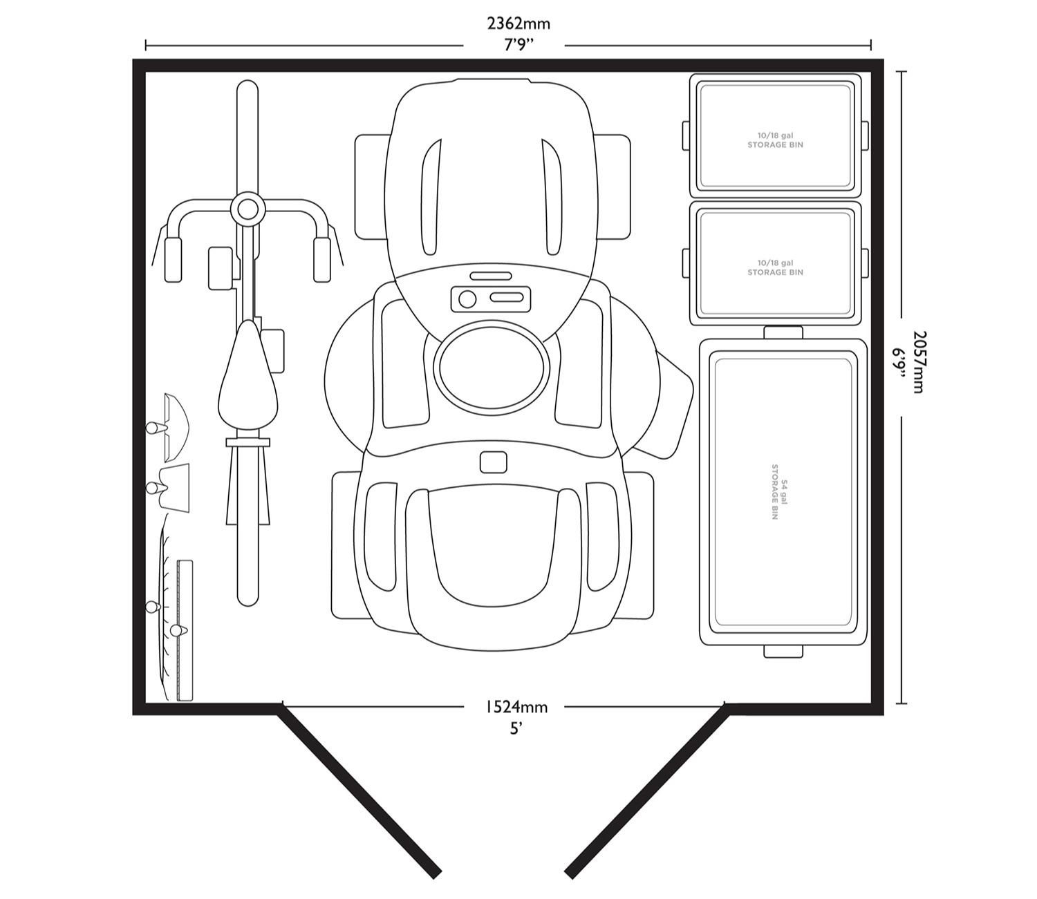 Suncast Tremont 8 x 7 ft Shed — view 4