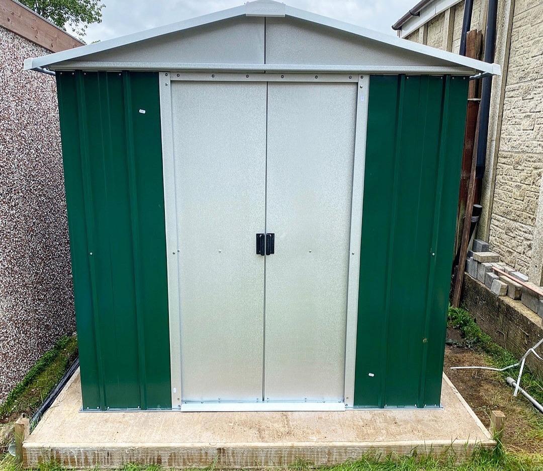 YardMaster 6 x 6 ft Emerald Deluxe Metal Shed — view 5