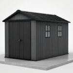 Keter 11'x7.5' Newton Plus Side Entry Plastic Shed Graphite - Image 6