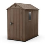 Keter 4x6 Darwin Heavy Duty Plastic Garden Shed Brown