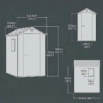 Keter 4x6 Darwin Heavy Duty Plastic Garden Shed Brown - Image 4
