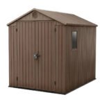 Keter 6x8 Darwin Heavy Duty Plastic Garden Shed Brown