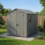 Keter 6x8 Darwin Heavy Duty Plastic Garden Shed Green - Image 4