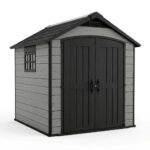 Keter 7.5'x11' Premier Heavy Duty Plastic Shed Grey