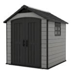 Keter 7.5'x11' Premier Heavy Duty Plastic Shed Grey - Image 5