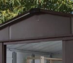 YardMaster 10 x 12 ft Woodview Shiplap Metal Shed - Image 9