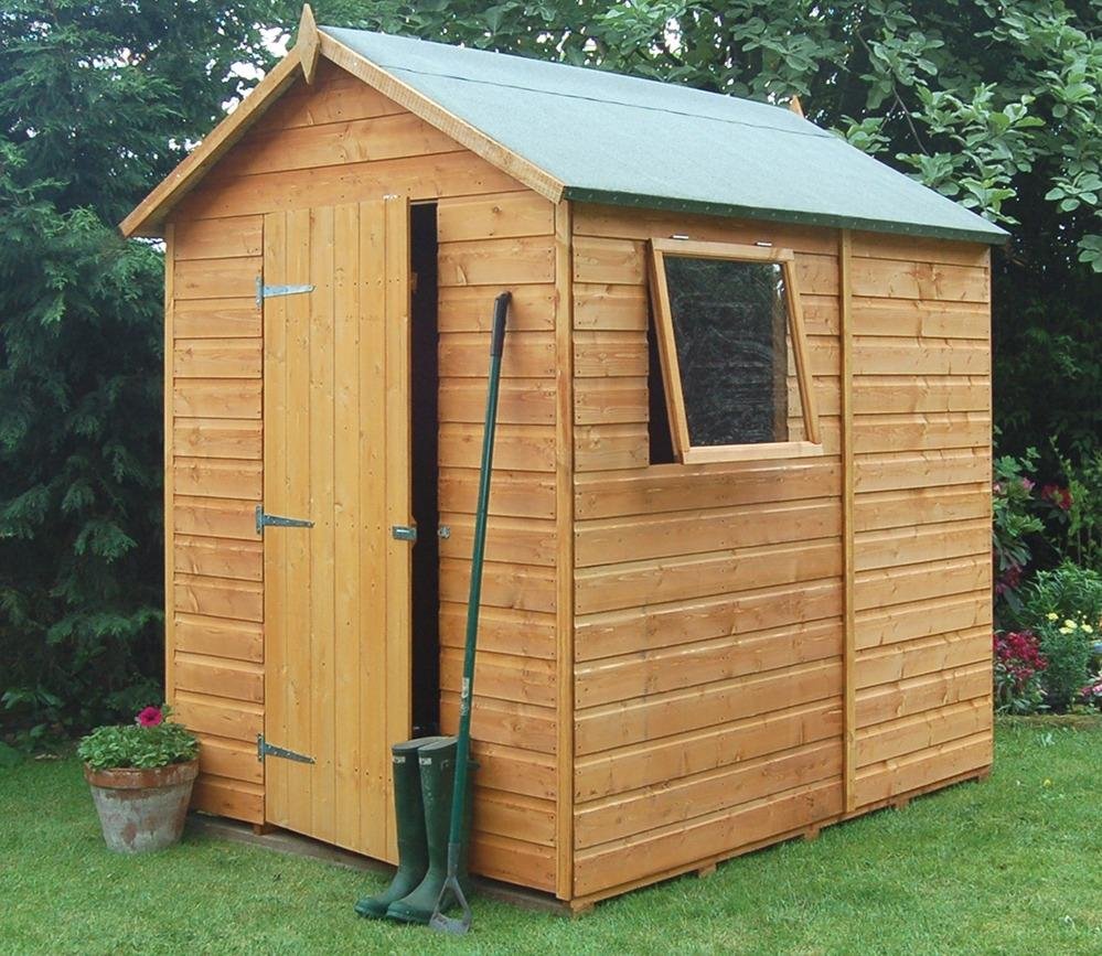 cheap-rowlinson-premier-7ft-x-5ft-shed-bc038dac50f31923471633205cd6344b_original.jpg Rowlinson Premier 5 x 7 ft Shed - Image 1