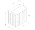 Forest 4 x 6 ft Overlap Security Shed - Image 6
