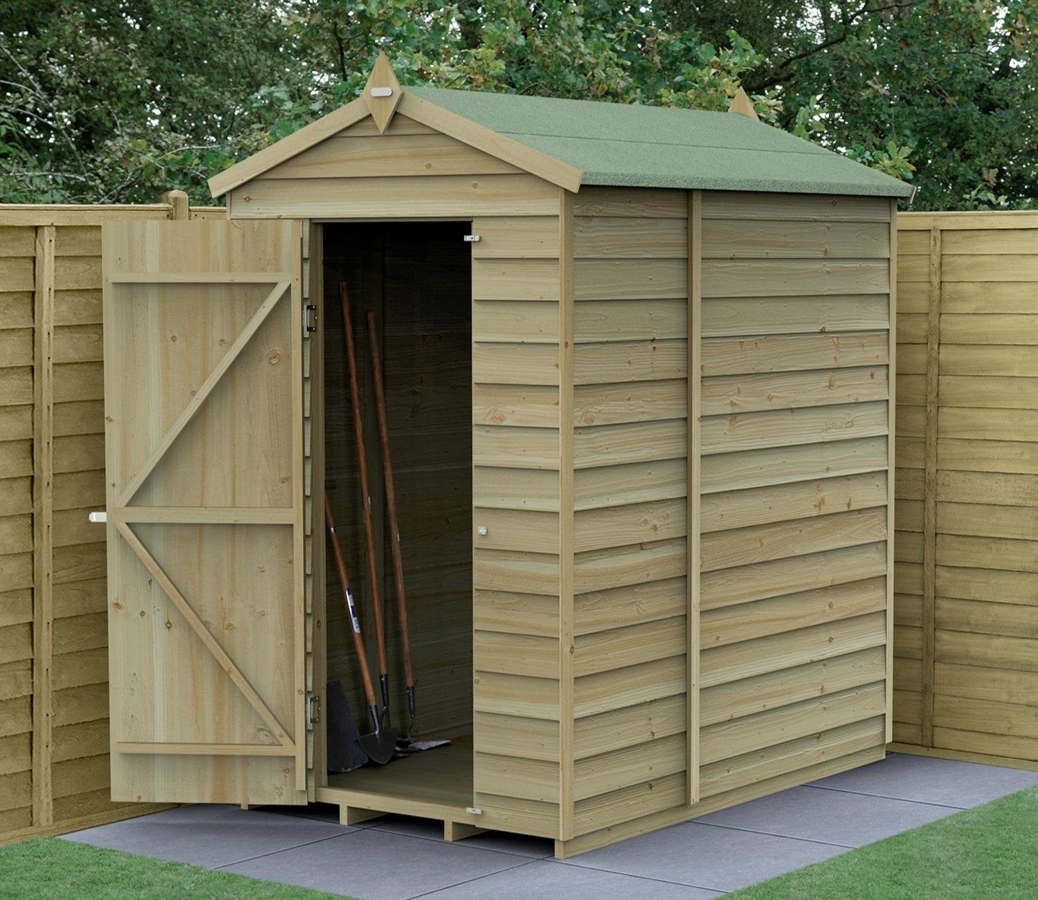 forest-4-x-6-ft-overlap-security-shed-8c8c959aed281c9d60c32534bfc8fc64_original.jpg Forest 4 x 6 ft Overlap Security Shed - Image 1