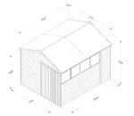 Forest 8 x 10 ft Overlap Shed - Image 4