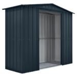 Globel 8 x 3 ft Grey Apex Metal Shed - Image 3