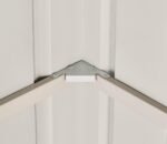 Globel 8 x 3 ft Grey Apex Metal Shed - Image 7