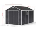Lotus Sheds Sono 8 x 12 ft Apex Plastic Shed - Image 6