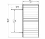Palram Canopia 6 x 3 ft Skylight Anthracite Polycarbonate Shed - Image 10