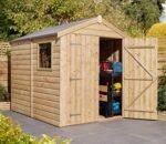 Rowlinson 6 x 8 ft Shiplap Apex Shed - Image 2