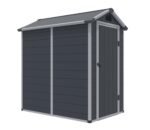Rowlinson Airevale 4 x 6 ft Dark Grey Plastic Apex Shed - Image 10