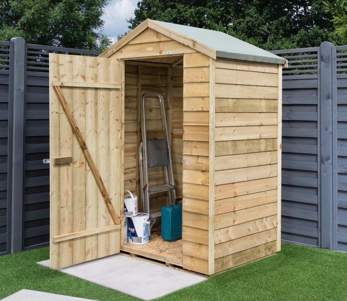 rowlinson-overlap-4-x-3-ft-shed-d6995fc864a28907abecbfac04e5cf23_original.jpg Rowlinson Overlap 4 x 3 ft Shed - Image 1